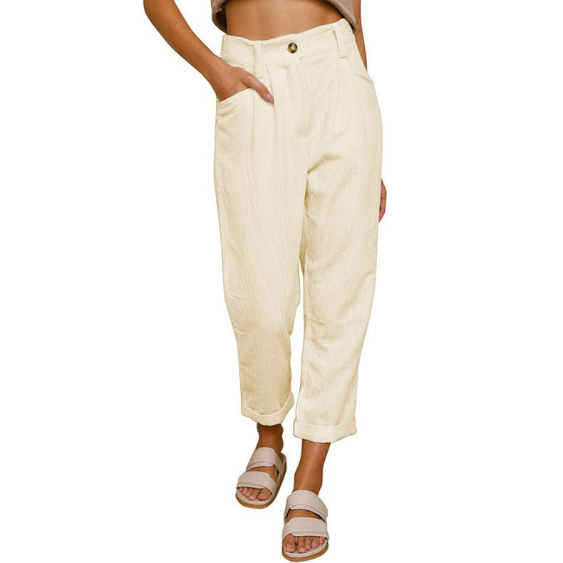 CORDUROY TROUSERS FOR WOMEN