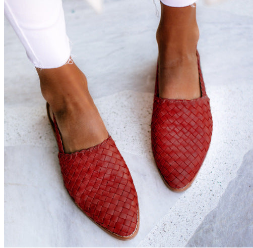 WOVEN BALLERINA SANDALS FOR WOMEN
