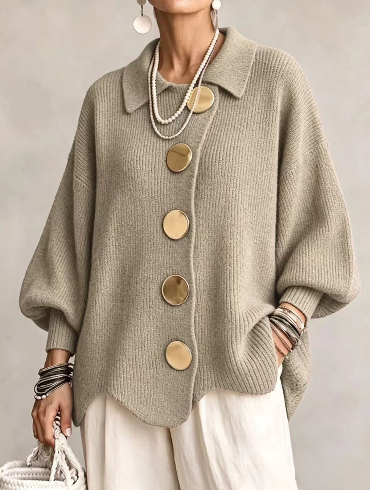 OVERSIZED LONG CARDIGAN FOR WOMEN