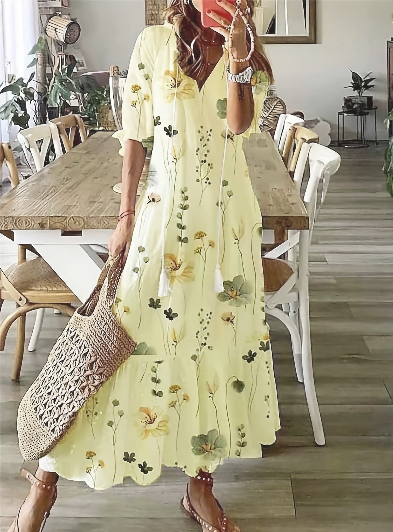 ELEGANT MAXI SUMMER DRESS FOR WOMEN
