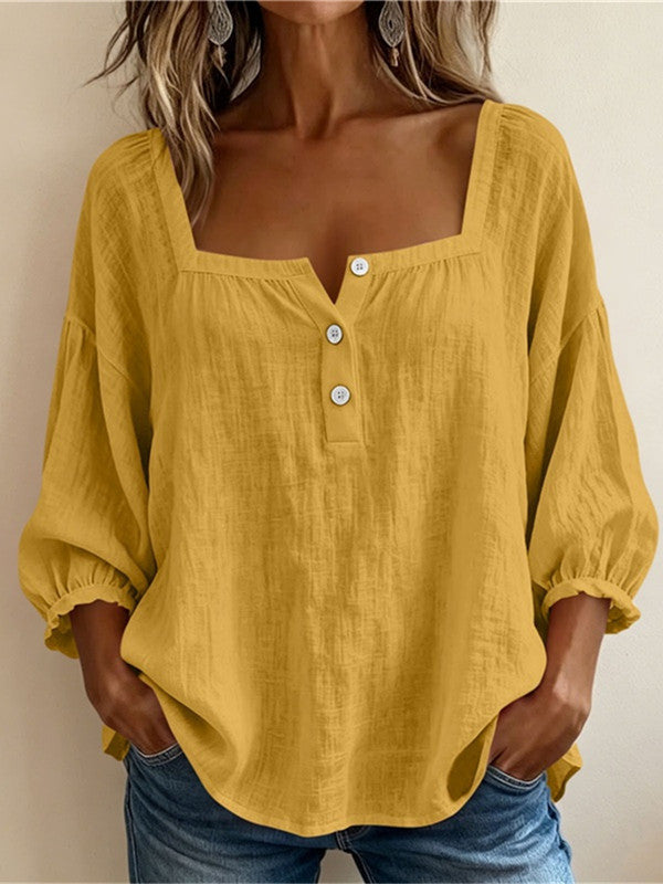 SQUARE NECK BLOUSE FOR WOMEN