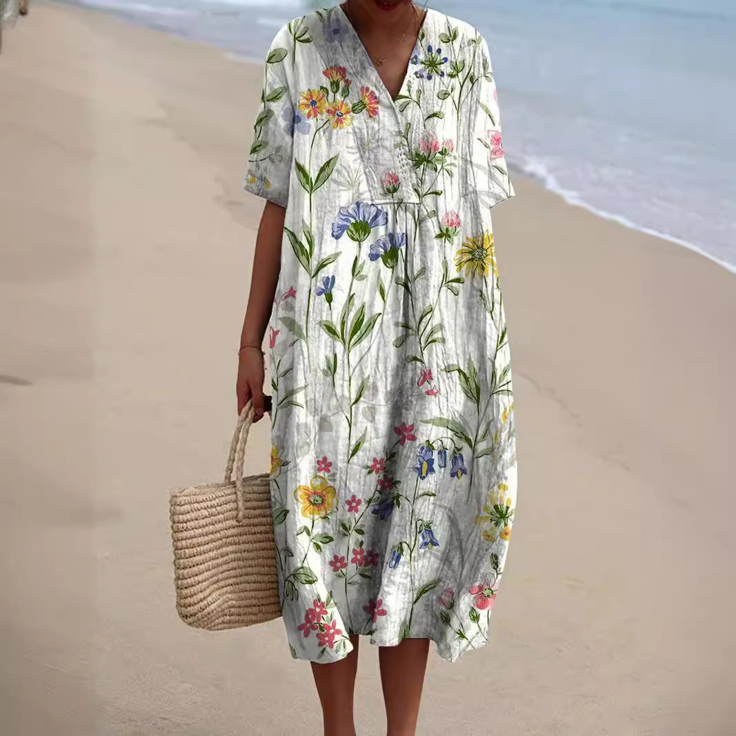 FLORAL SUMMER DRESS FOR WOMEN