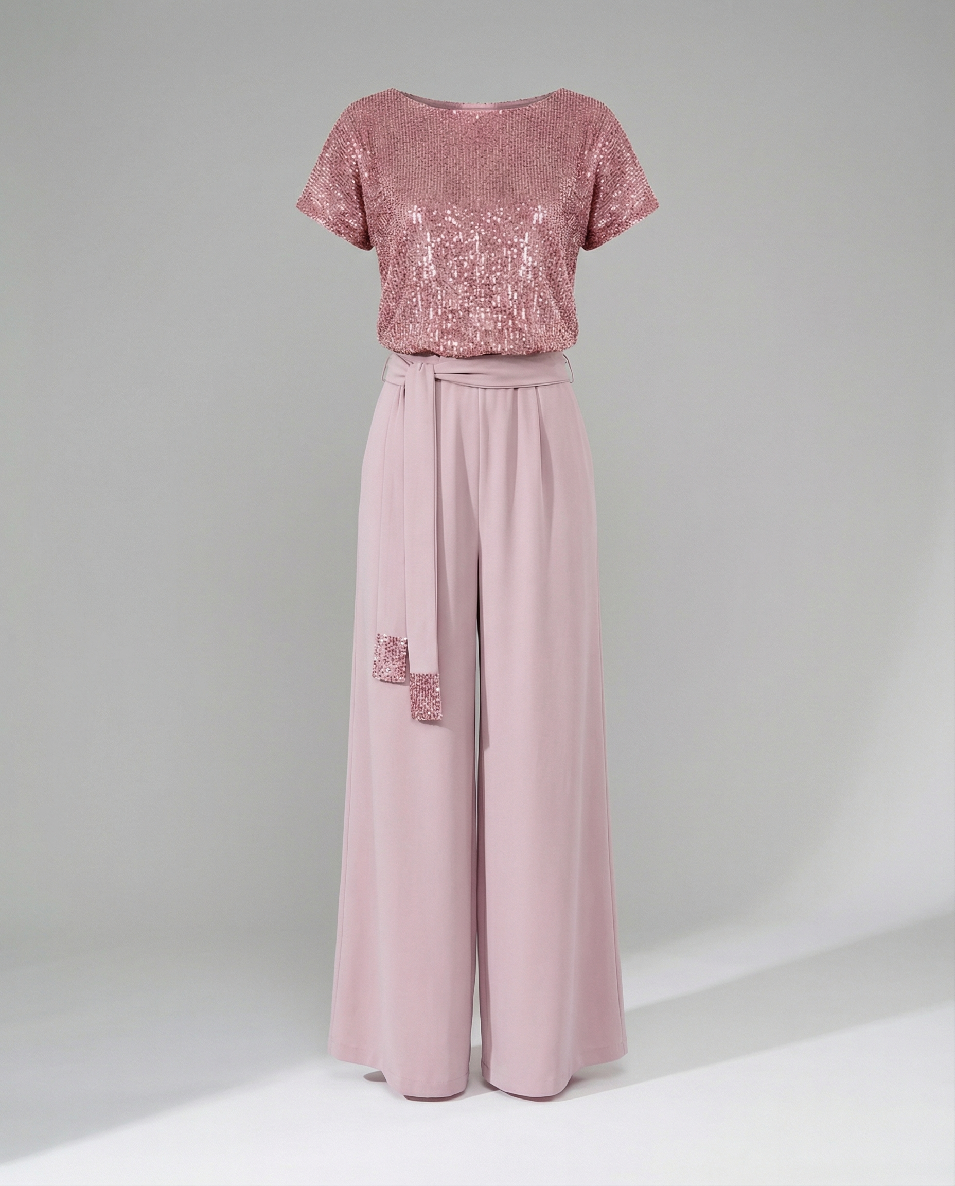 SEQUIN WIDE LEG JUMPSUIT FOR WOMEN