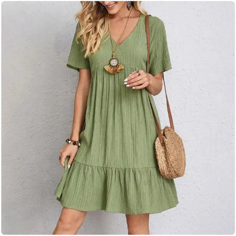 CHIC FLARED DRESS FOR WOMEN