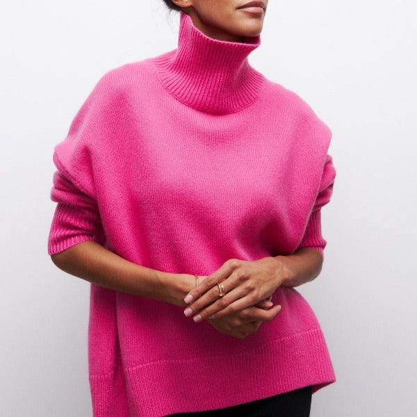 FITTED TURTLENECK SWEATER FOR WOMEN