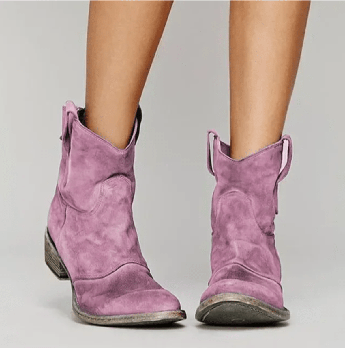 BLOCK HEEL ANKLE BOOTS FOR WOMEN