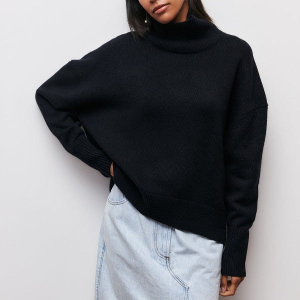 FITTED TURTLENECK SWEATER FOR WOMEN