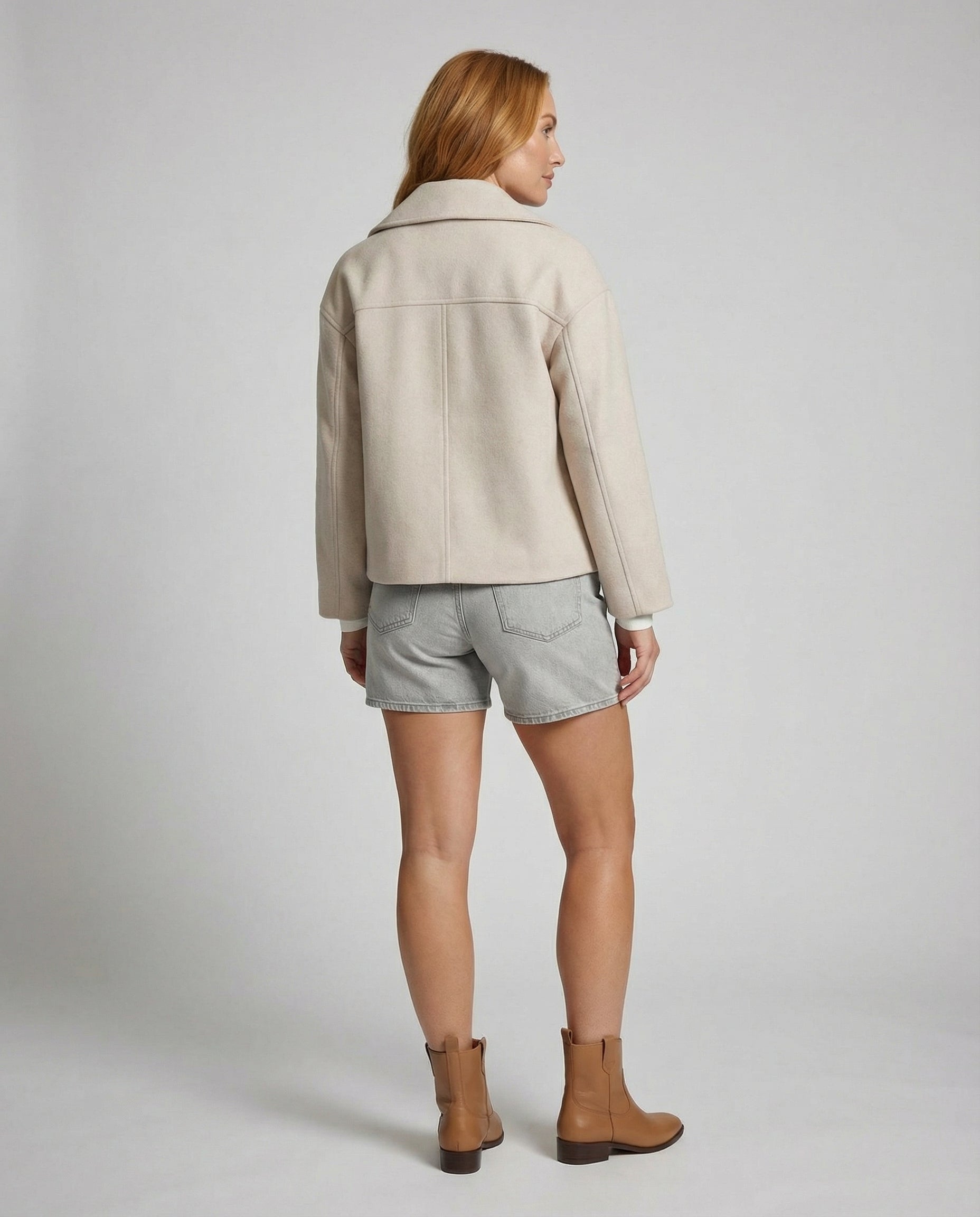 SHORT DOUBLE BREASTED JACKET FOR WOMEN