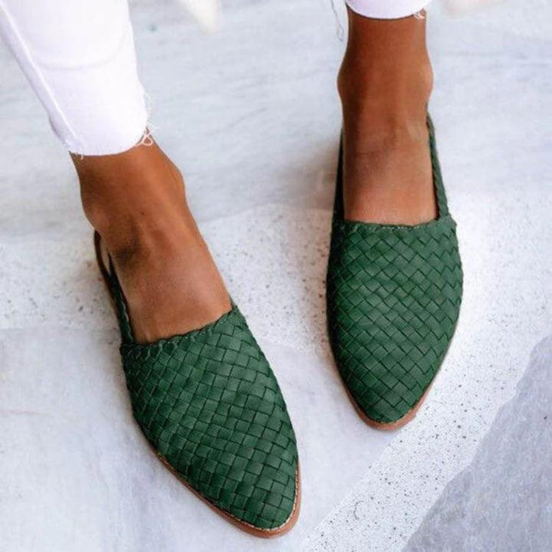 WOVEN BALLERINA SANDALS FOR WOMEN