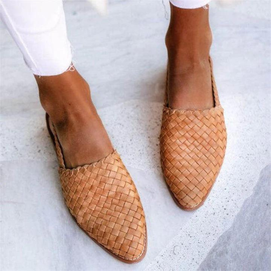 WOVEN BALLERINA SANDALS FOR WOMEN