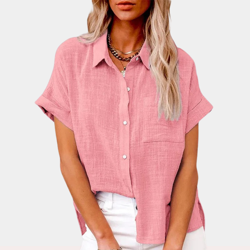 RELAXED BUTTONED BLOUSE FOR WOMEN