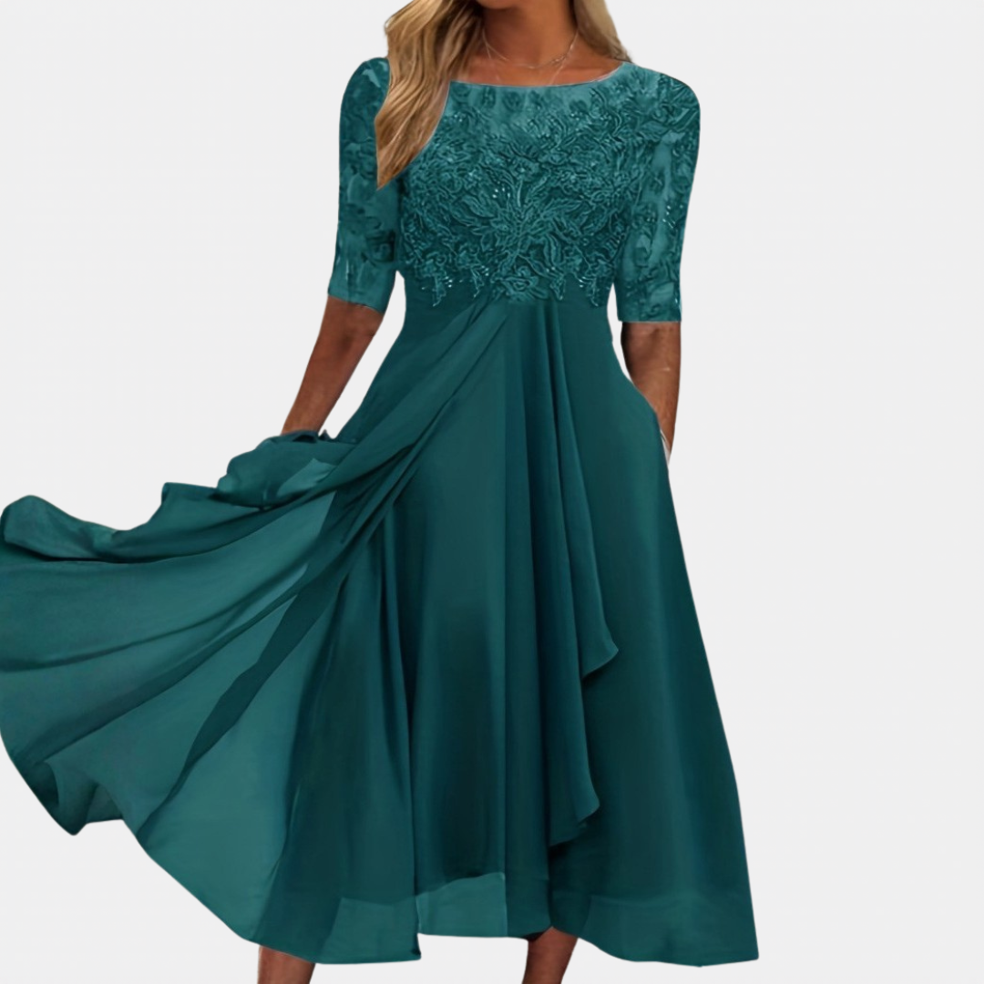 LACE EVENING DRESS FOR WOMEN