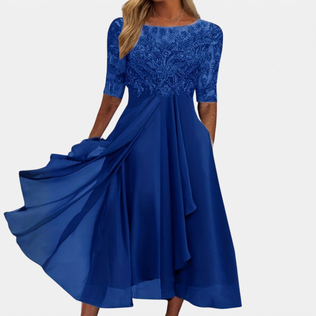 LACE EVENING DRESS FOR WOMEN