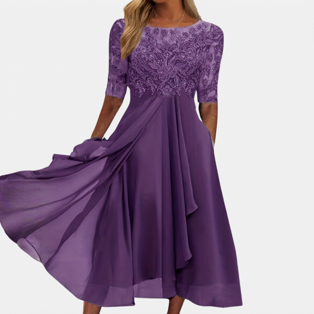 LACE EVENING DRESS FOR WOMEN
