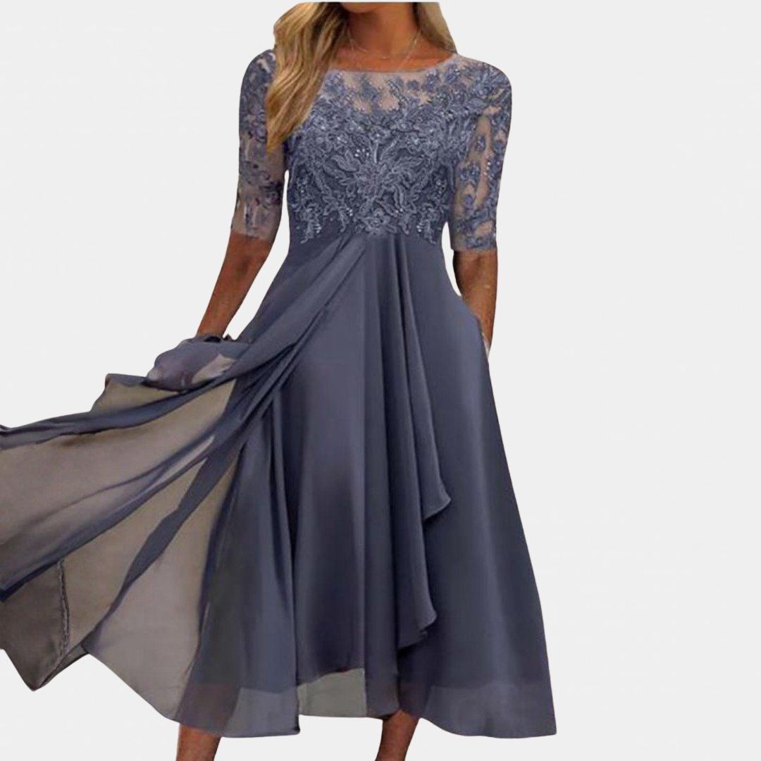 LACE EVENING DRESS FOR WOMEN