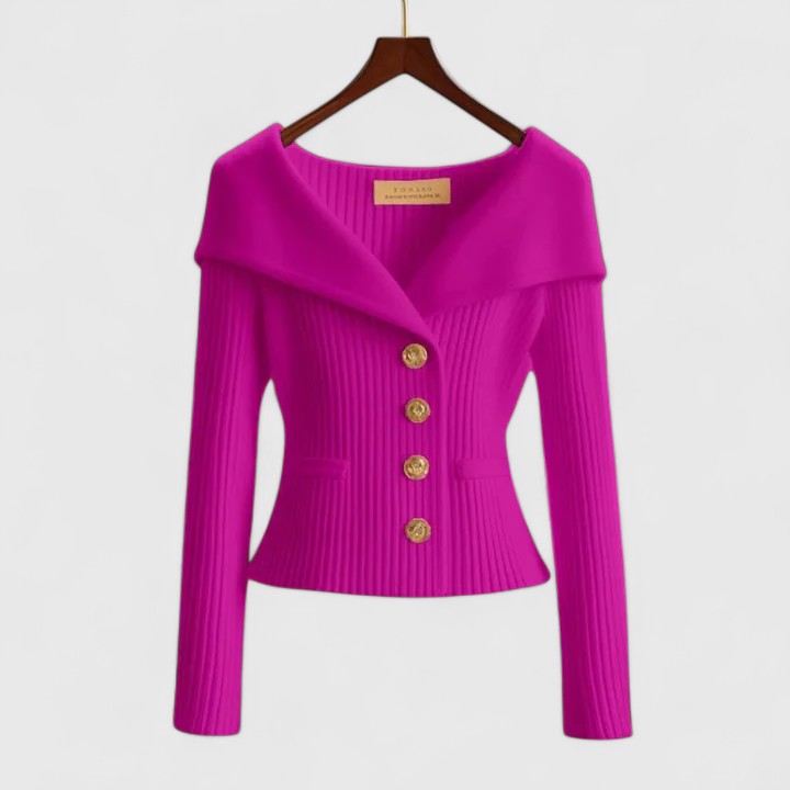 FLARED WAISTED CARDIGAN FOR WOMEN