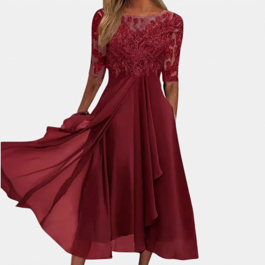 LACE EVENING DRESS FOR WOMEN