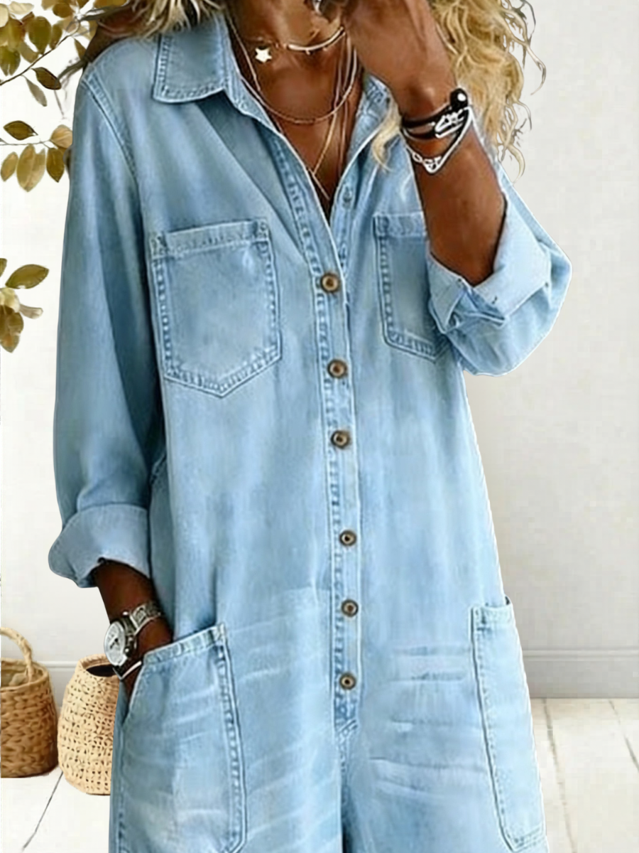 FLOWING COTTON JUMPSUIT FOR WOMEN