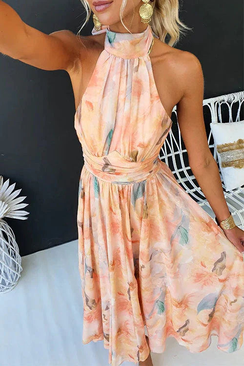 HALTER NECK MAXI DRESS FOR WOMEN