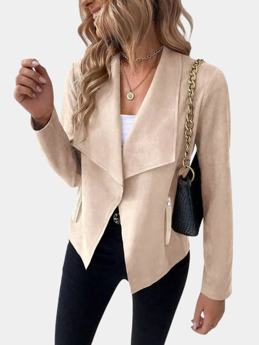 DRAPED BLAZER JACKET FOR WOMEN