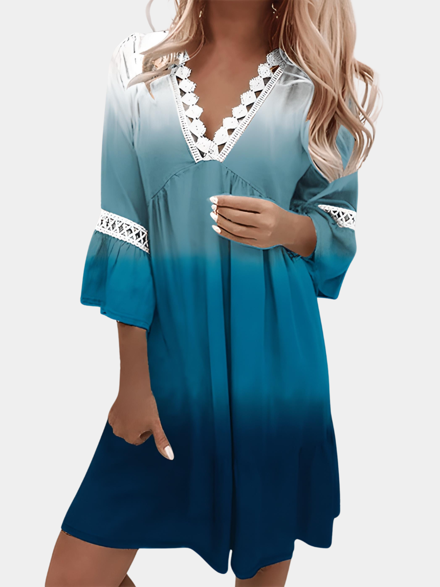 V-NECK ELEGANT DRESS FOR WOMEN
