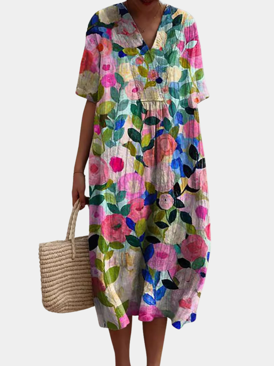 FLORAL SUMMER DRESS FOR WOMEN