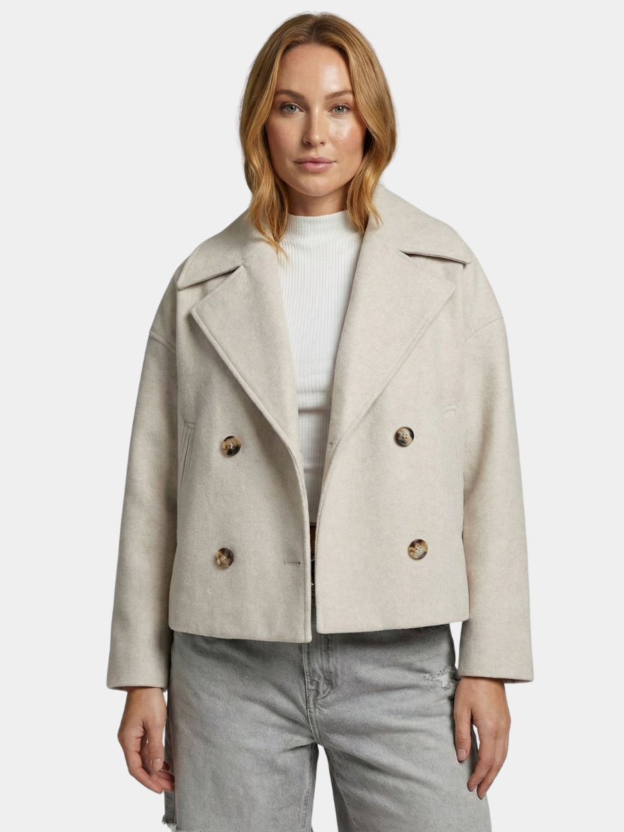 SHORT DOUBLE BREASTED JACKET FOR WOMEN