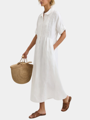 COTTON SHIRT DRESS FOR WOMEN
