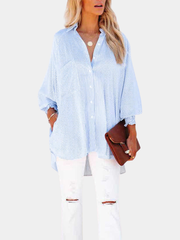 RELAXED BUTTON SHIRT FOR WOMEN