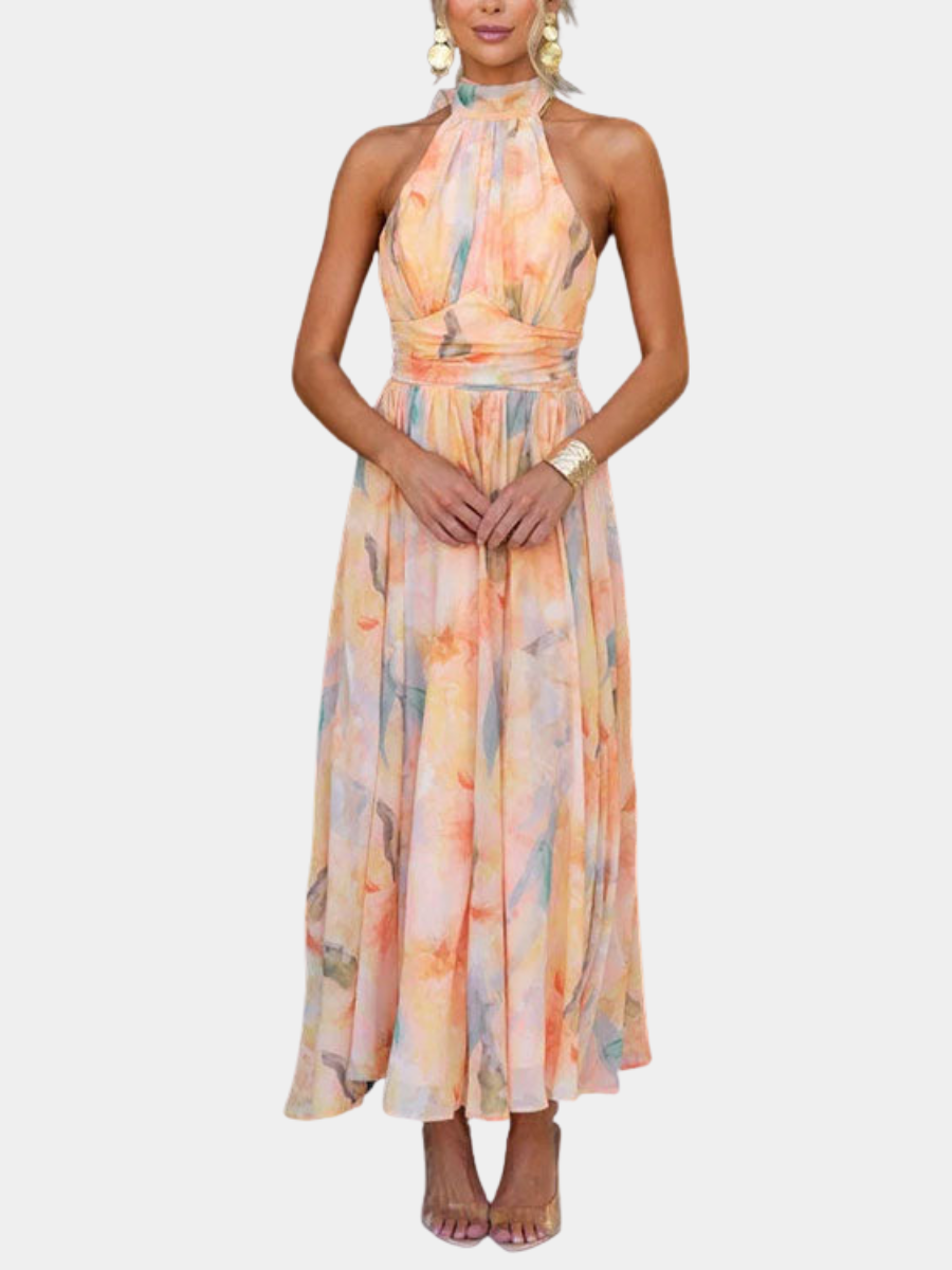 HALTER NECK MAXI DRESS FOR WOMEN