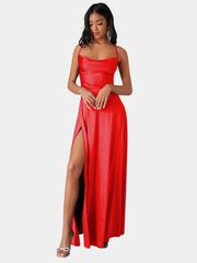SILK BLEND MAXI DRESS FOR WOMEN