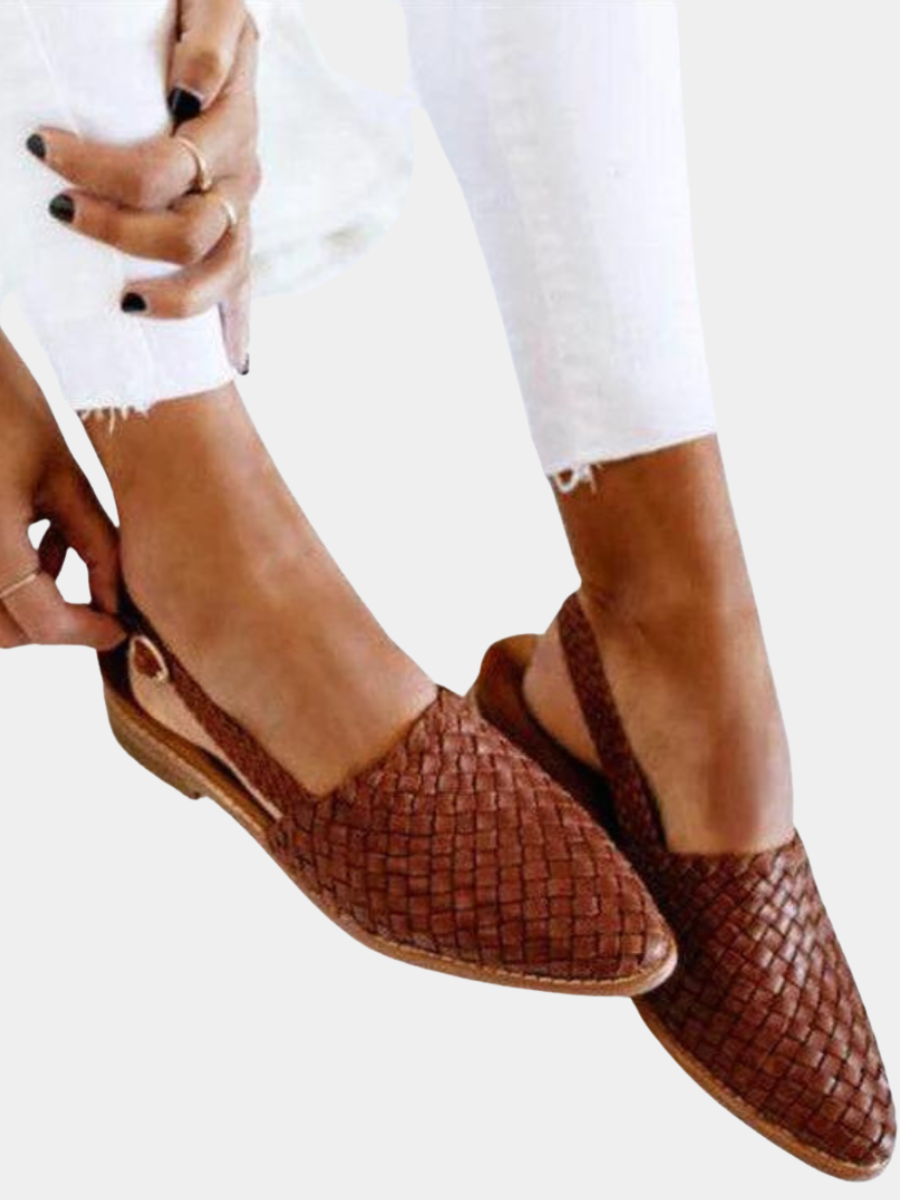 WOVEN BALLERINA SANDALS FOR WOMEN
