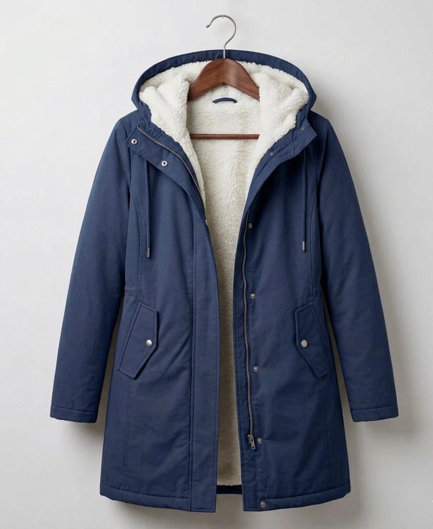WINTER FLEECE-LINED PARKA FOR WOMEN