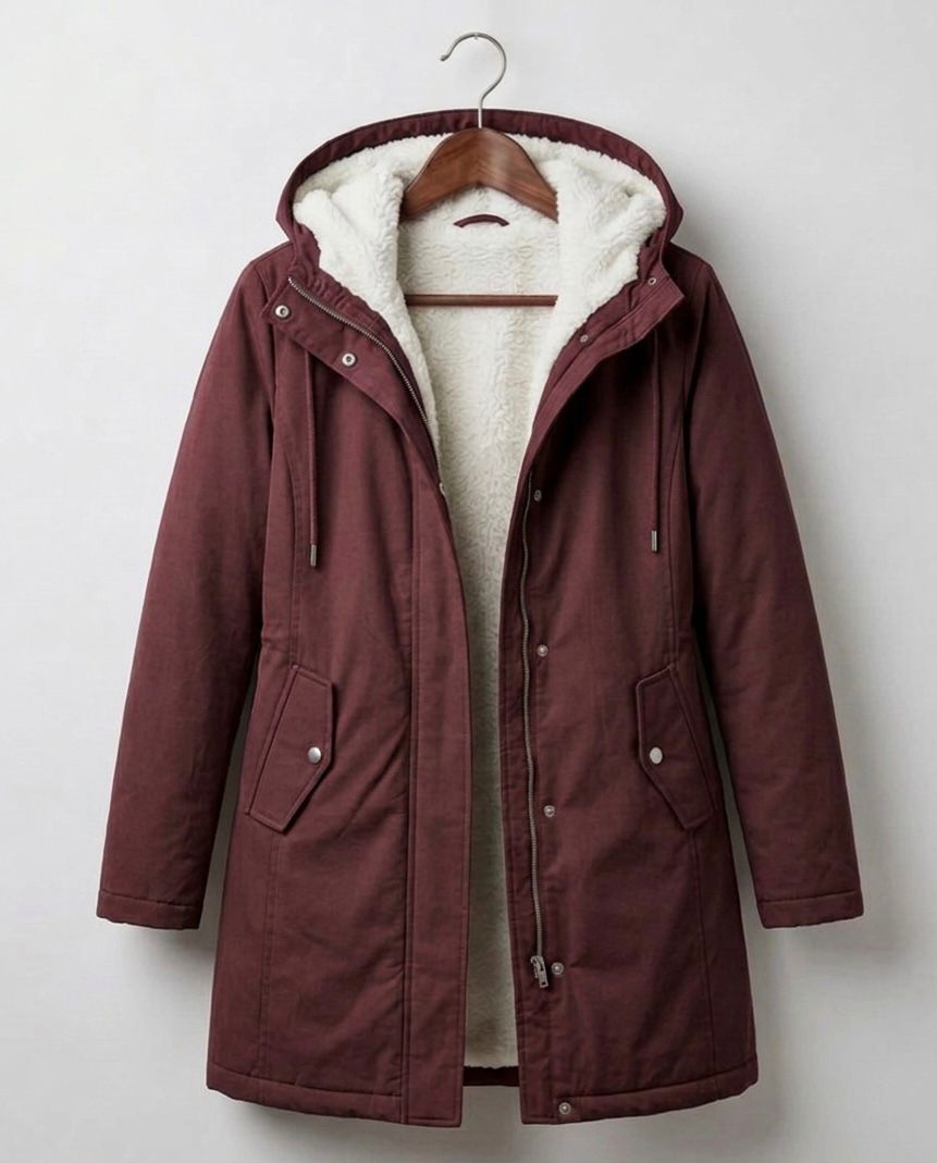 WINTER FLEECE-LINED PARKA FOR WOMEN