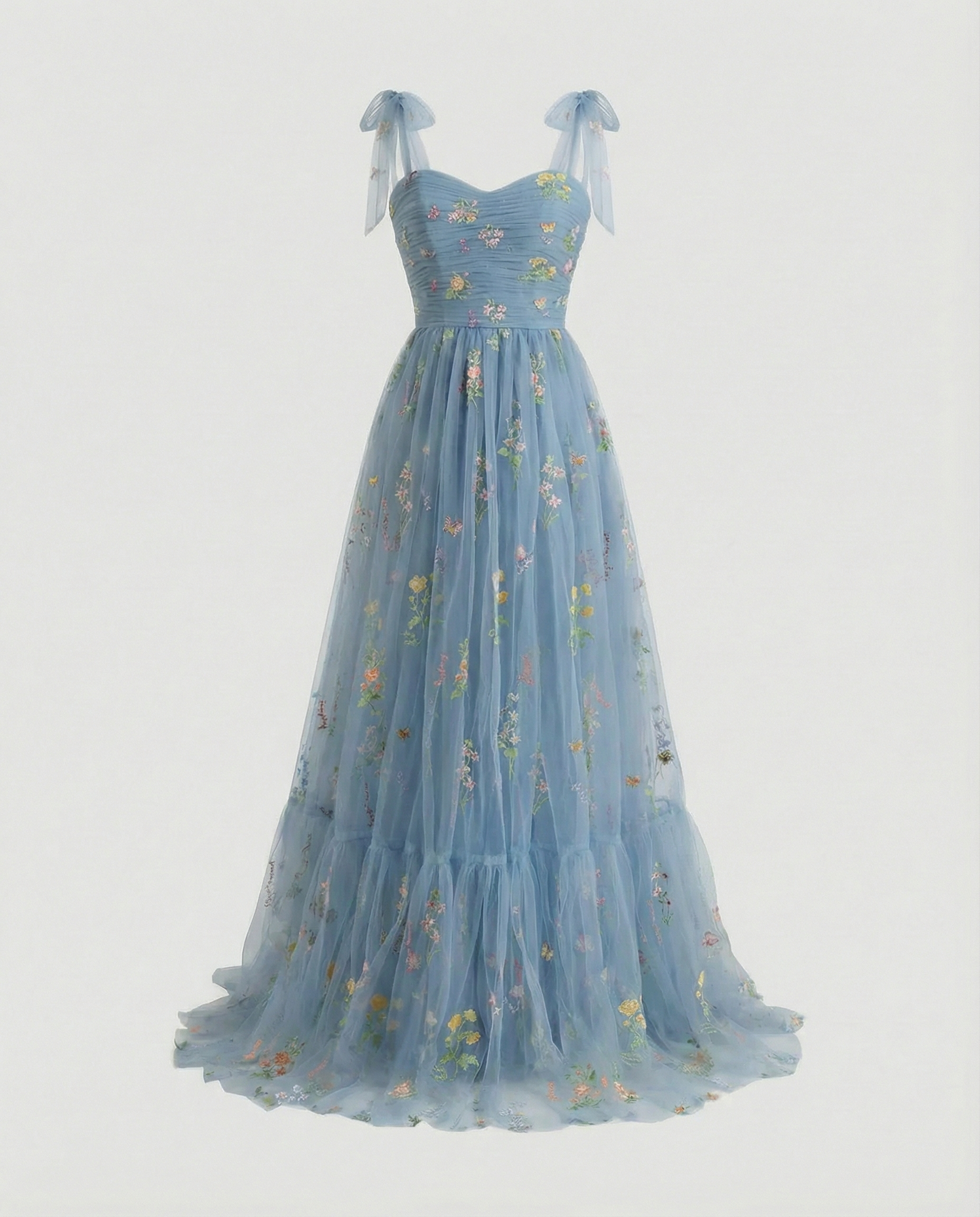 EMBROIDERED TULLE GOWN FOR WOMEN