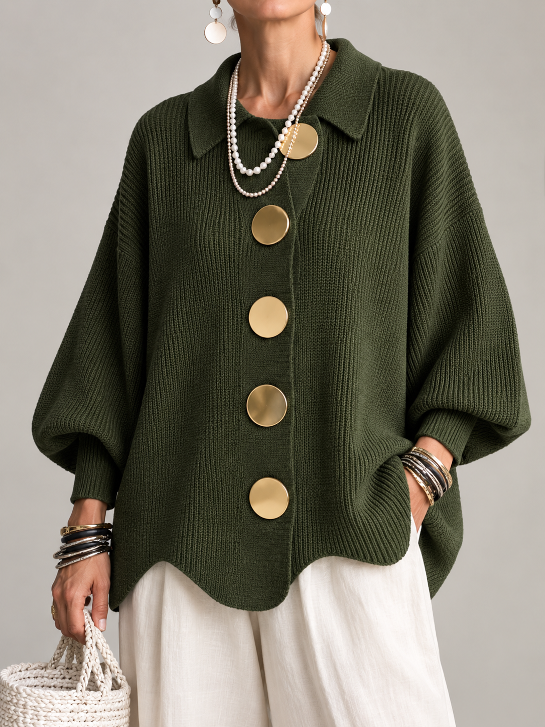 OVERSIZED LONG CARDIGAN FOR WOMEN