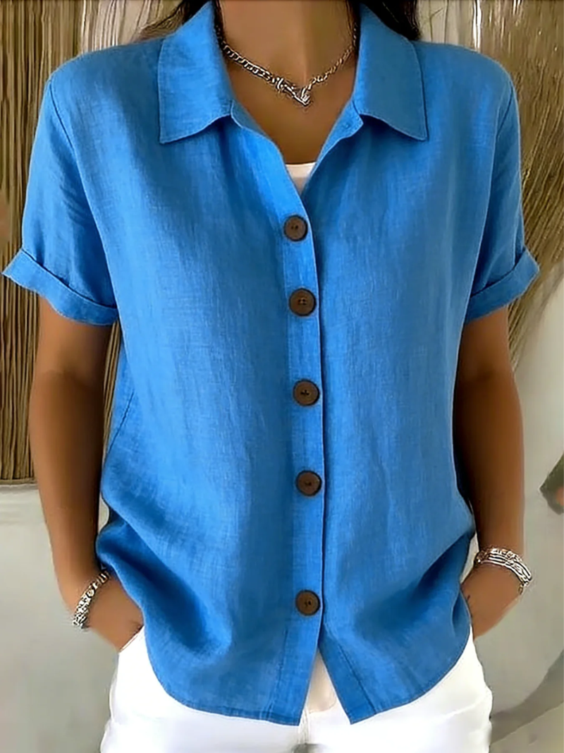 RELAXED COLLARED SHIRT FOR WOMEN