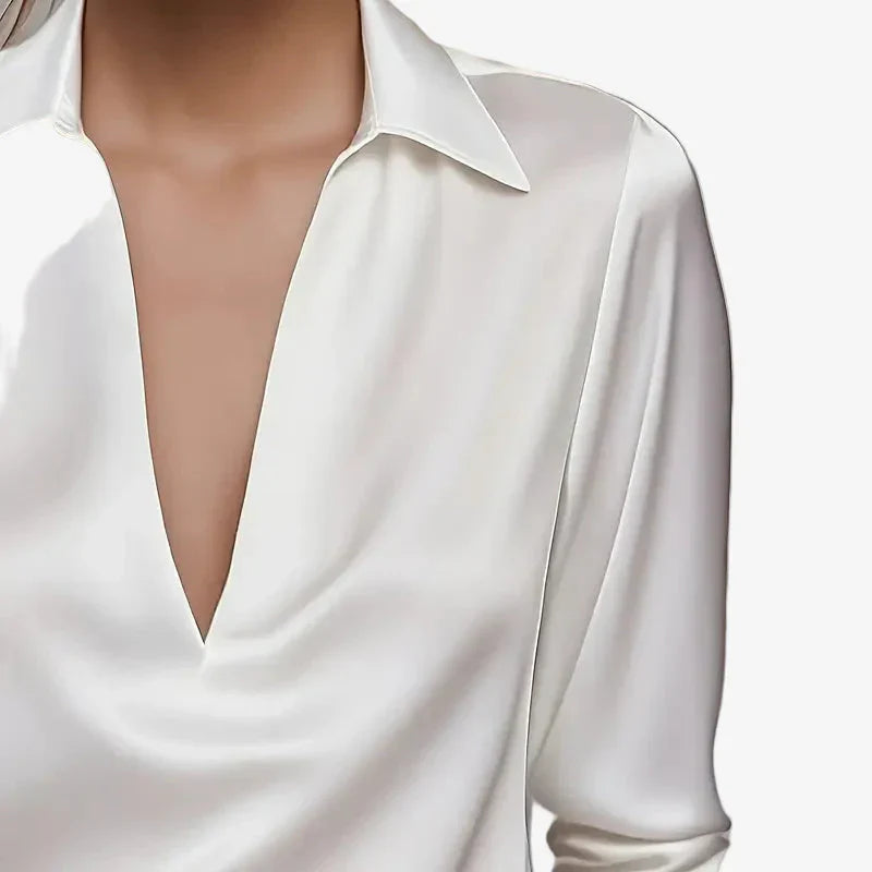 ELEGANT SATIN BLOUSE FOR WOMEN