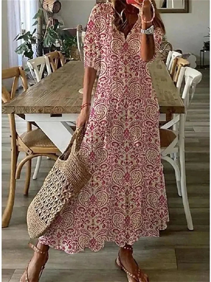 ELEGANT MAXI SUMMER DRESS FOR WOMEN