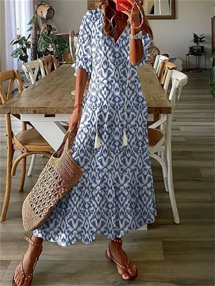 ELEGANT MAXI SUMMER DRESS FOR WOMEN