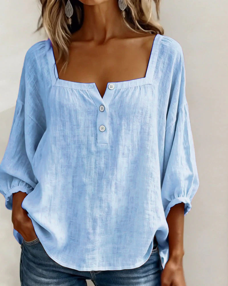 SQUARE NECK BLOUSE FOR WOMEN