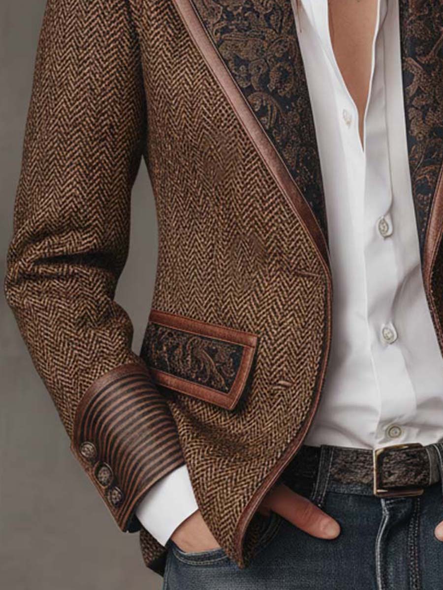 STRUCTURED PRINTED BLAZER FOR WOMEN