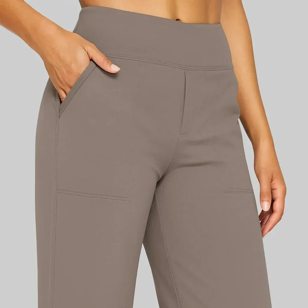 HIGH-WAIST STRETCH PANTS FOR WOMEN