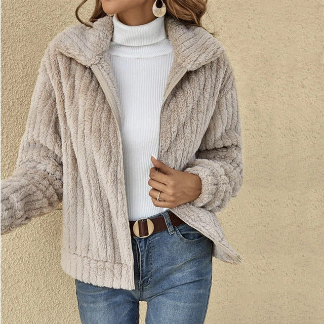 PLUSH COAT FOR WOMEN