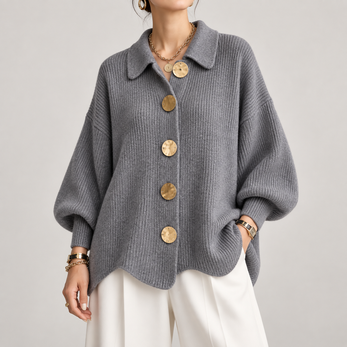OVERSIZED LONG CARDIGAN FOR WOMEN