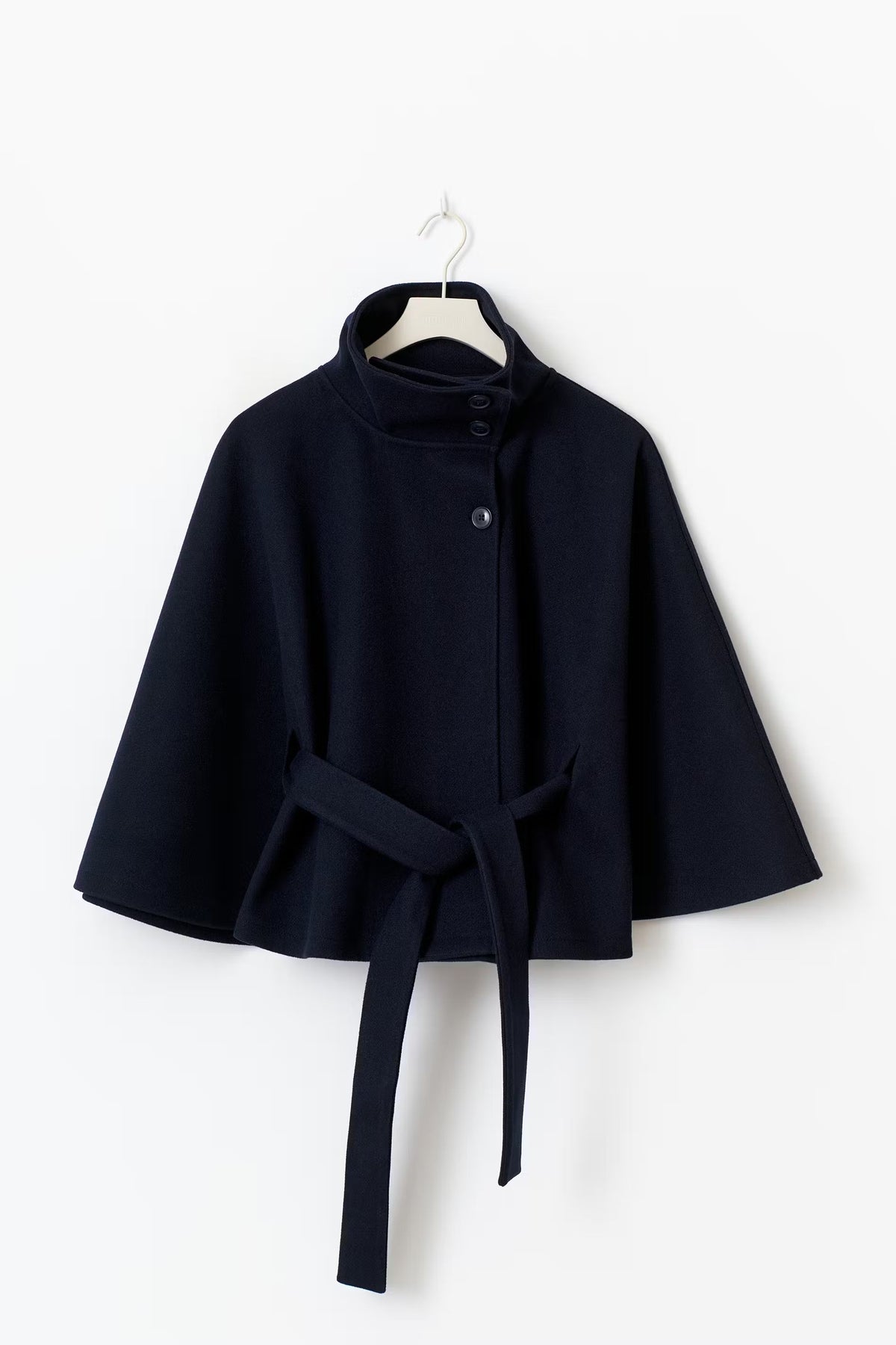 BELTED CAPE COAT FOR WOMEN