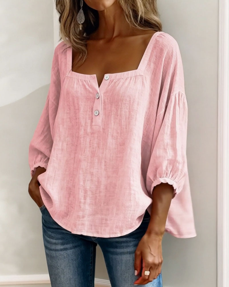 SQUARE NECK BLOUSE FOR WOMEN