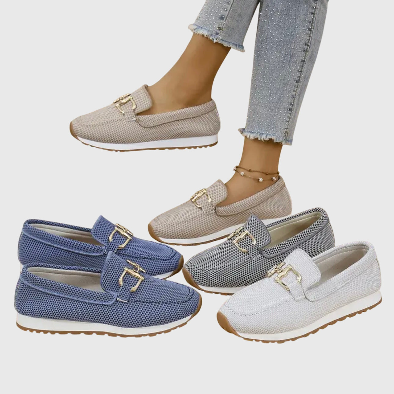 MESH CUSHIONED SHOES FOR WOMEN
