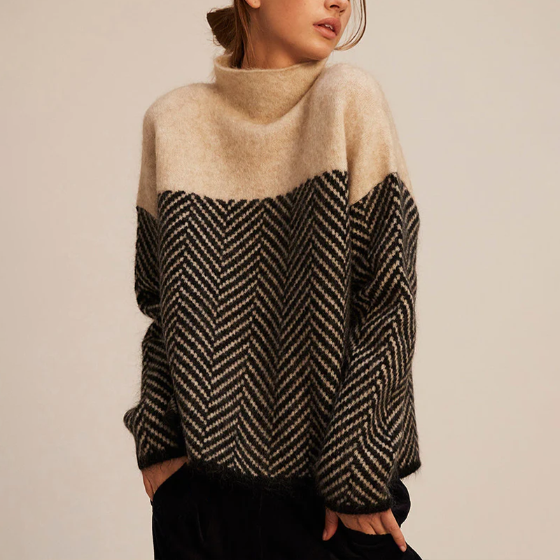 RELAXED GRAPHIC SWEATER FOR WOMEN