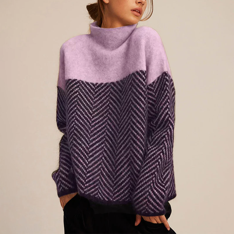 RELAXED GRAPHIC SWEATER FOR WOMEN